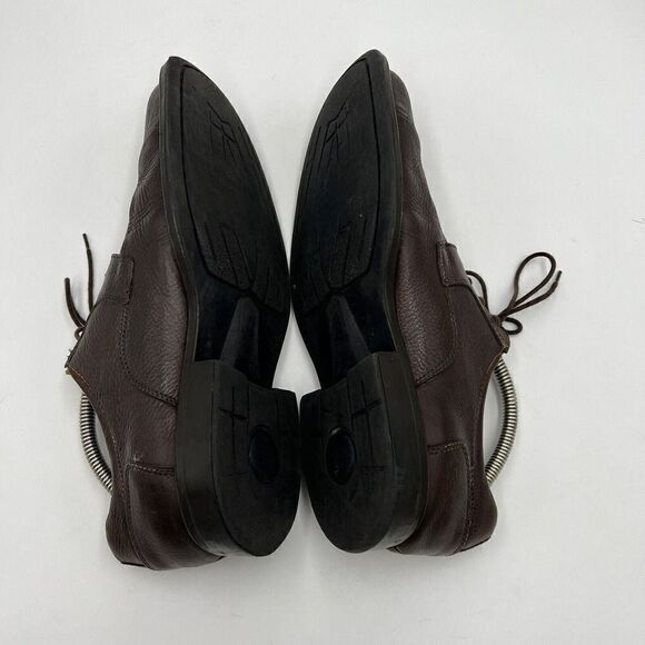 Studio Belvedere Bay Bridge Brown Leather Lace-up Dress Shoes Mens Size 11 1/2 D - Picture 8 of 10